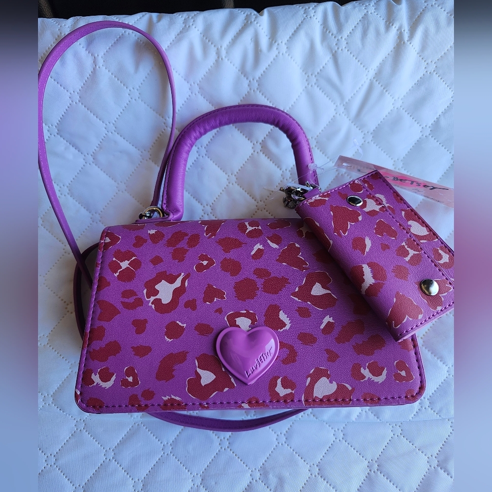Betsy Johnson Pink Leopard Print Women's Bag